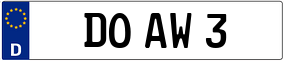 Trailer License Plate
